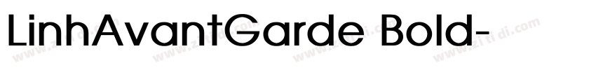 LinhAvantGarde Bold字体转换